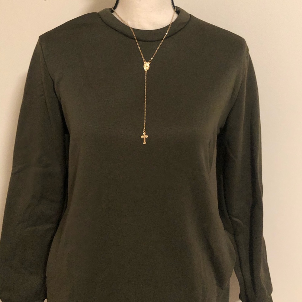 One Large Left Womens Knitted Sweater Dress - Picture 3 of 5